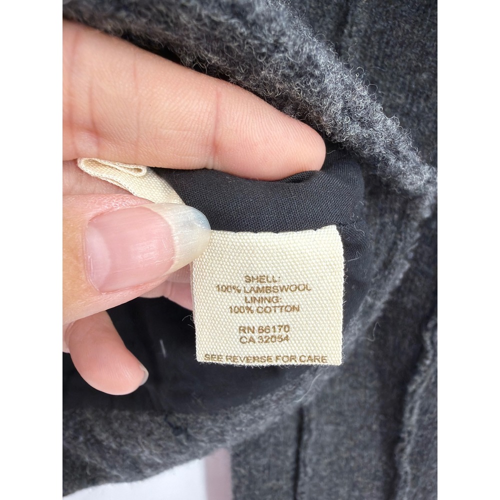 Free People Charcoal Gray Lambswool Knit Moto Jacket Coat Gray Small - Picture 4 of 8